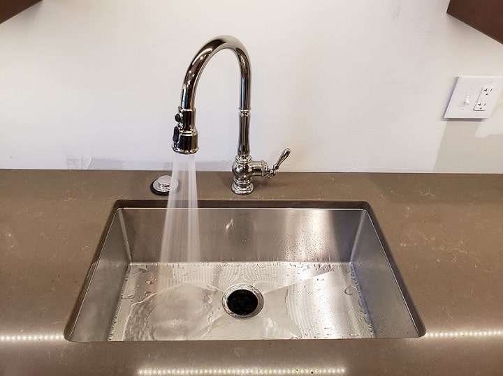 Kitchen faucet installation